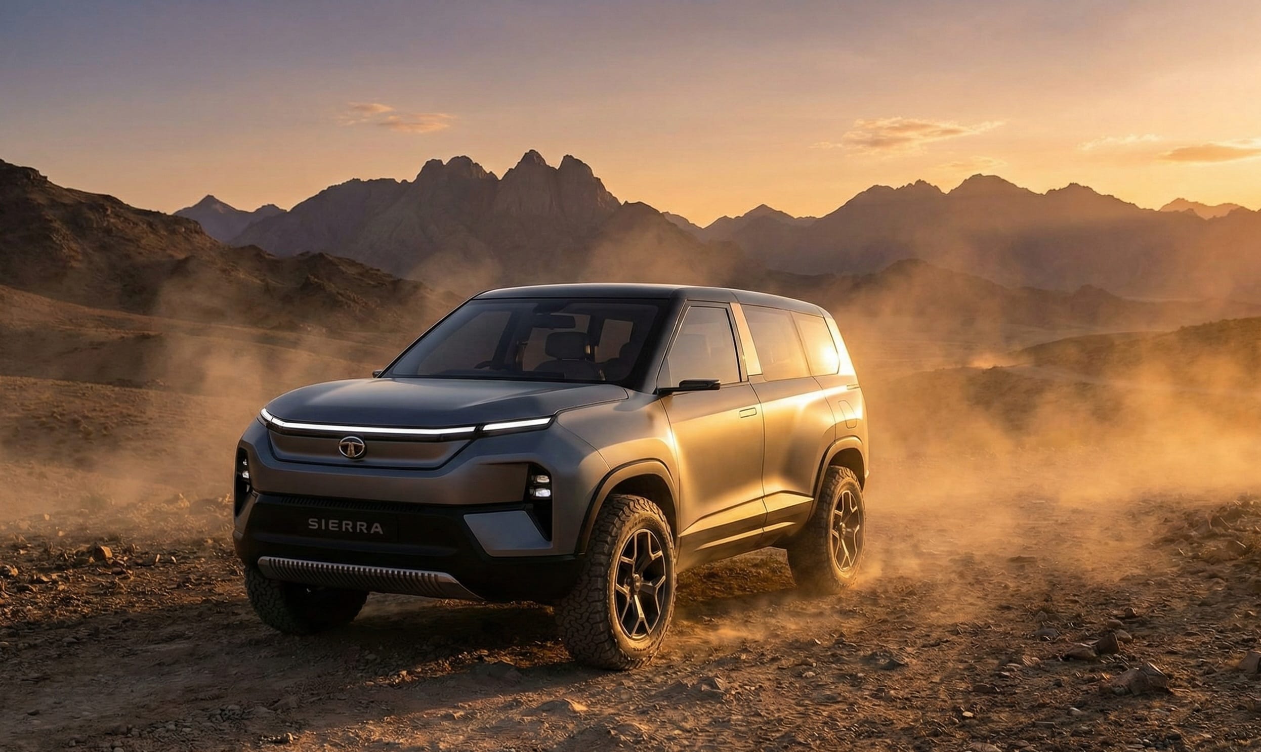 Tata Sierra 2025 Front Look SUV