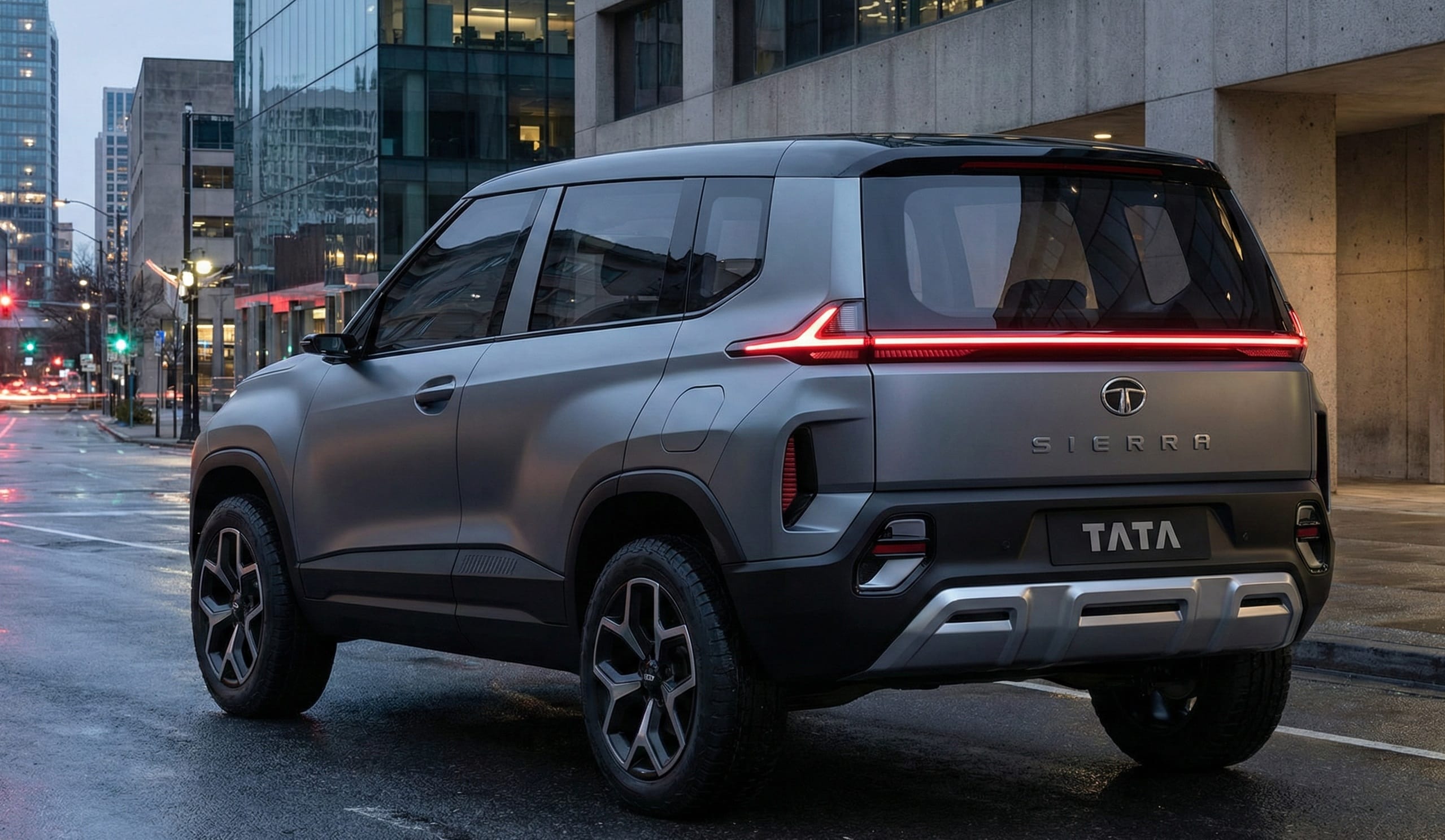 Tata Sierra Rear Design 2025