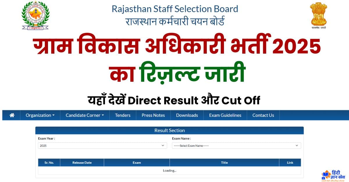 Rsmssb VDO Result 2025
