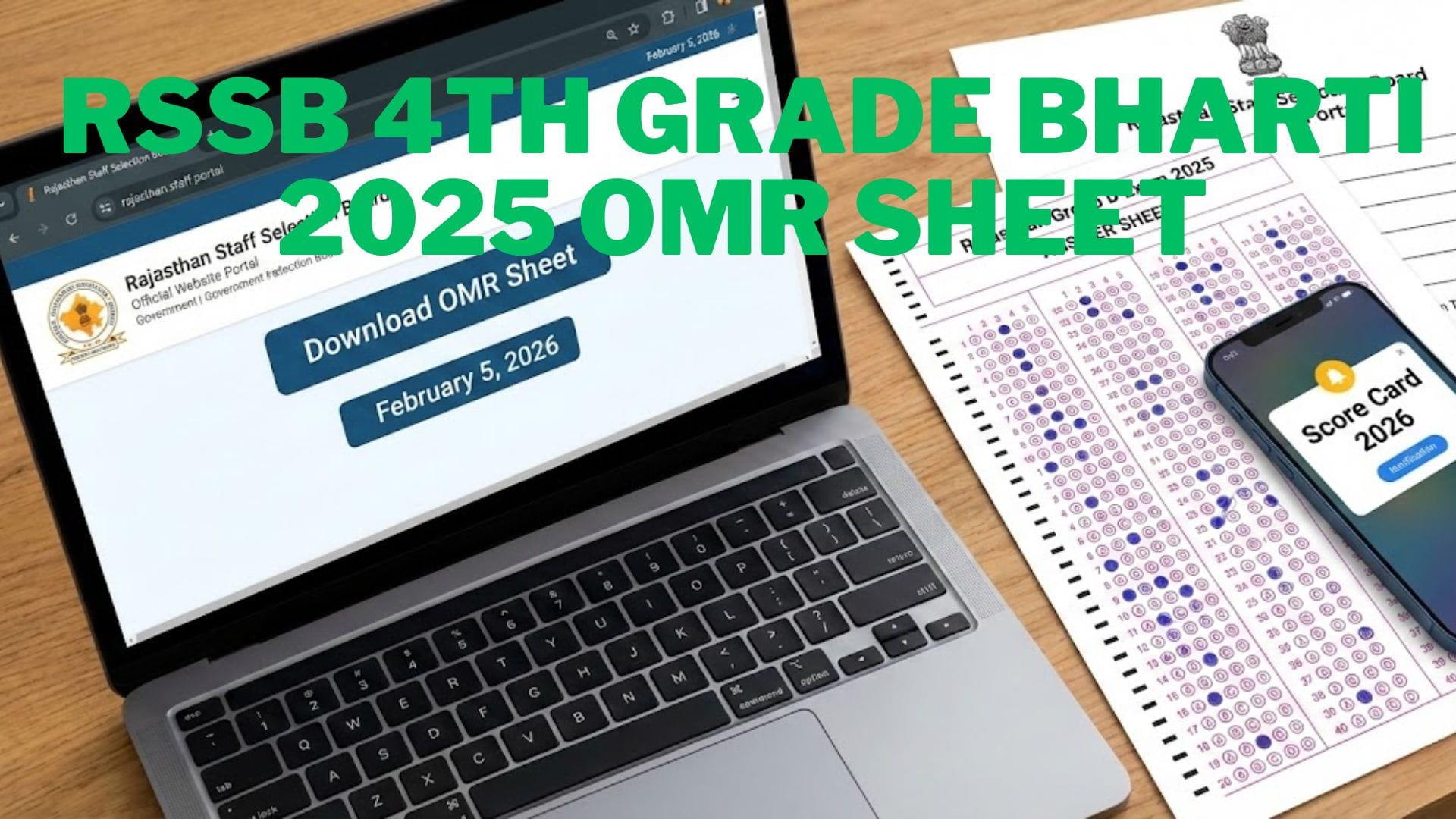 Rajasthan 4th Grade OMR Sheet Download 2026